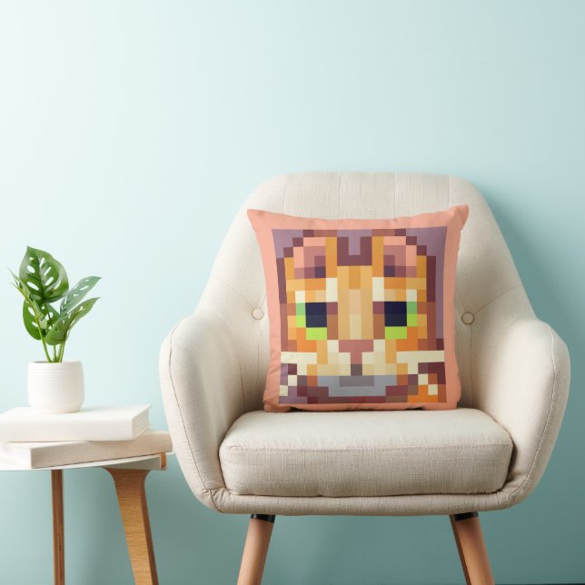 Cojín Decorativo Cat, Pixel Art, pixelart (Silla)