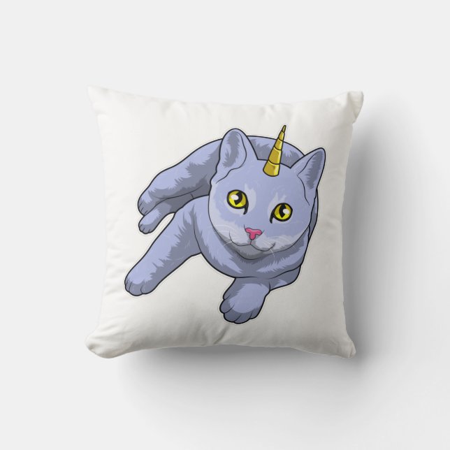 Cojín Decorativo Cat Unicorn (Anverso)