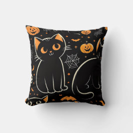 COJÍN DECORATIVO CAT Y HALLOWEEN