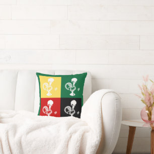 Cojín Decorativo Catálogo portugués de Barcelos colorido