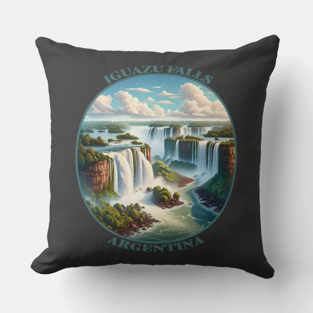 Cojín Decorativo Catarata de Iguazú (Anverso)