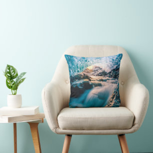 Cojín Decorativo Cataratas Glaciar Vatnajokull, Islandia oriental