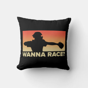 Cojín Decorativo Catcher Wanna Race don, Béisbol regalo, S