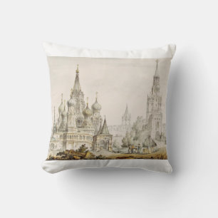Cojín Decorativo Catedral de Pokrovsky y Torre Spasskaya