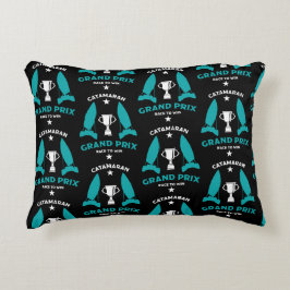 Cojín Decorativo Catermaran Hidrofoil Carreras de velero