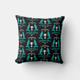 Cojín Decorativo Catermaran Hidrofoil Carreras de velero