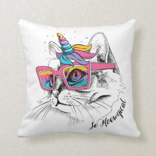 Cojín Decorativo Caticorn el tan Meowgical