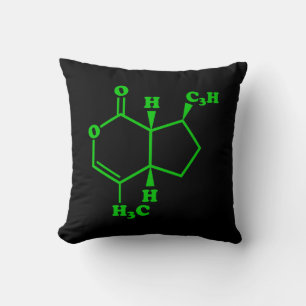 Cojín Decorativo Catnip Nepetalactona Fórmula Química Molecular