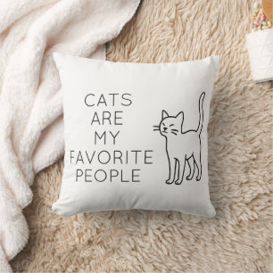 Cojín Decorativo Cats are my favorite people