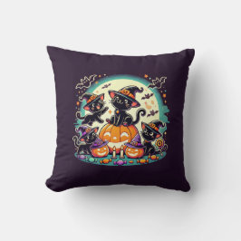 Cojín Decorativo Cats de Halloween T-Shirt