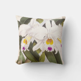 Cojín Decorativo Cattleya Morgane Vintage Lindenia Orchid
