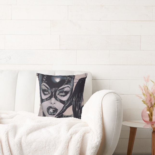 Cojín Decorativo Catwoman #50 Sozomaika Cover Illustration (Sofá)