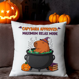 Cojín Decorativo Cauldron, Asistente para brujas de Capybara Hallow