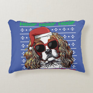 Cojín Decorativo Cavalier King Charles Spaniel Dog Woof Merry Chris