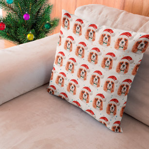 Cojín Decorativo Cavalier King Charles Spaniel Raza de Perro Navida