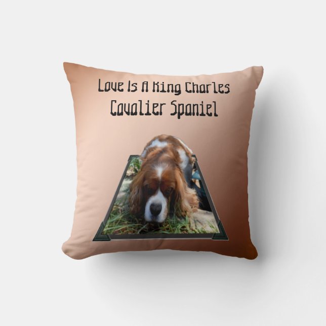Cojín Decorativo Cavalier Spaniel Popout Art, Cushion (Anverso)