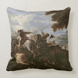 Cojín Decorativo Cavaliers en la batalla (aceite en lona)