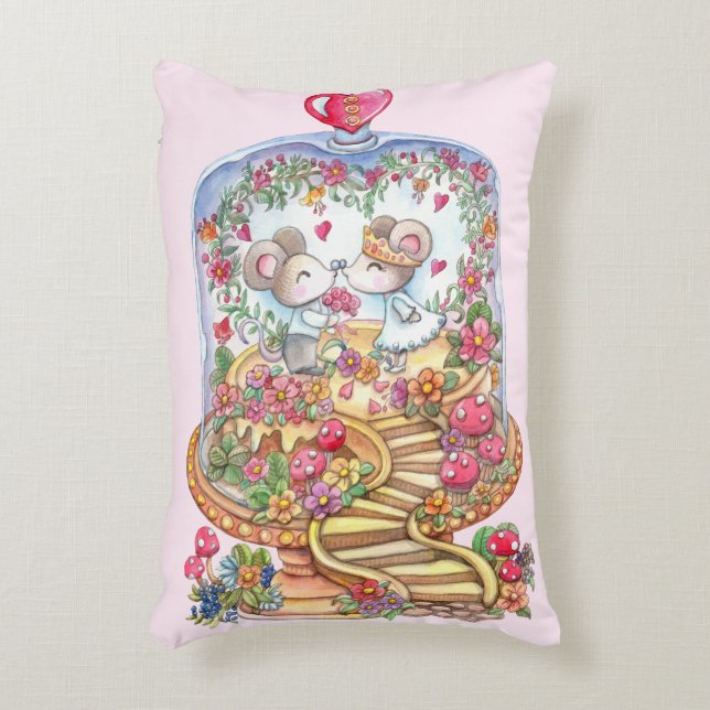 Cojín Decorativo Cayendo Enamorado (Frente (Vertical))
