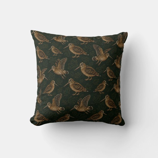 Cojín Decorativo Caza de chocha (Anverso)