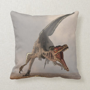 Cojín Decorativo Caza del Velociraptor