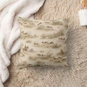 Cojín Decorativo Caza Tradicional con Foxhound