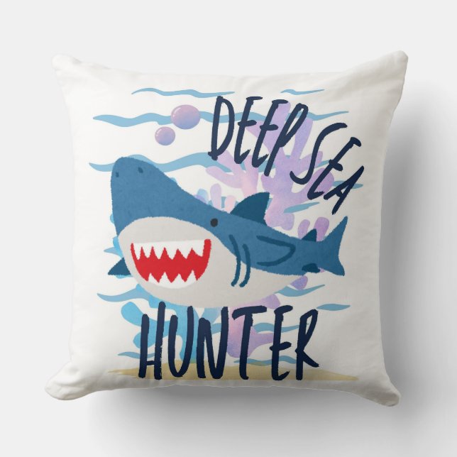 Cojín Decorativo cazador de aguas profundas (Anverso)