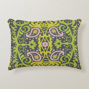 Cojín Decorativo Cebollas orientales: Patrón floral Paisley