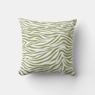 Cojín Decorativo Cebra de Safari Verde
