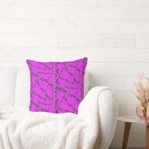 Cojín Decorativo Cebra morada salvaje moderna