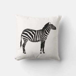 Cojín Decorativo Cebra - Negro y Blanco