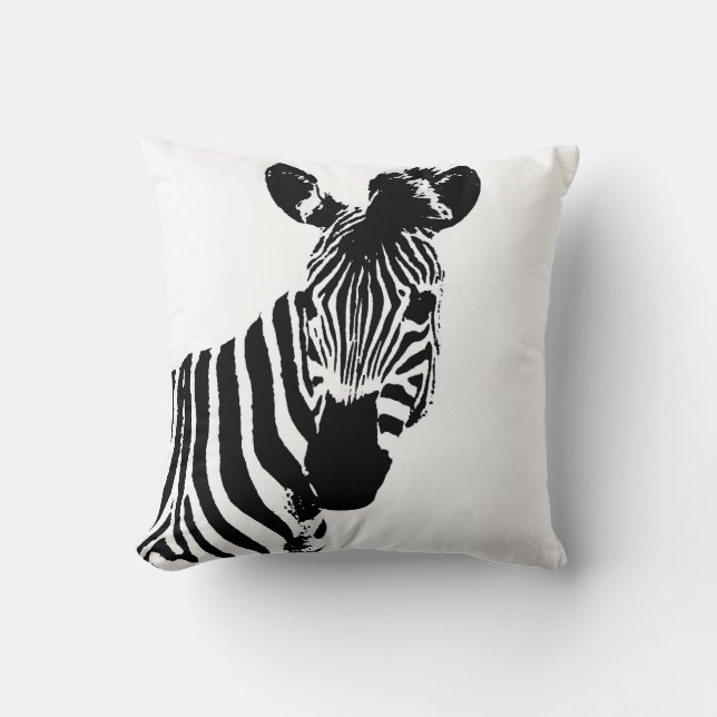 Cojín Decorativo Cebra - Safari - Decoración animal - Decoración de (Anverso)