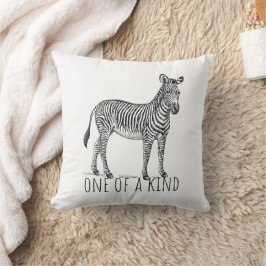 Cojín Decorativo Cebra Única De Una Sola Clase