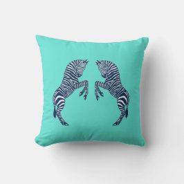 Cojín Decorativo Cebras azules