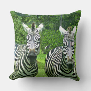 Cojín Decorativo Cebras en pradera pacífica