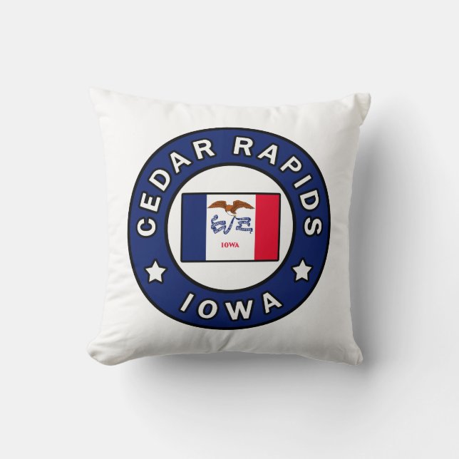 Cojín Decorativo Cedar Rapids Iowa (Anverso)
