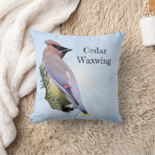Cojín Decorativo Cedar Waxwing