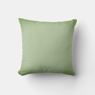 Cojín Decorativo Celadón verde de jade sólido 