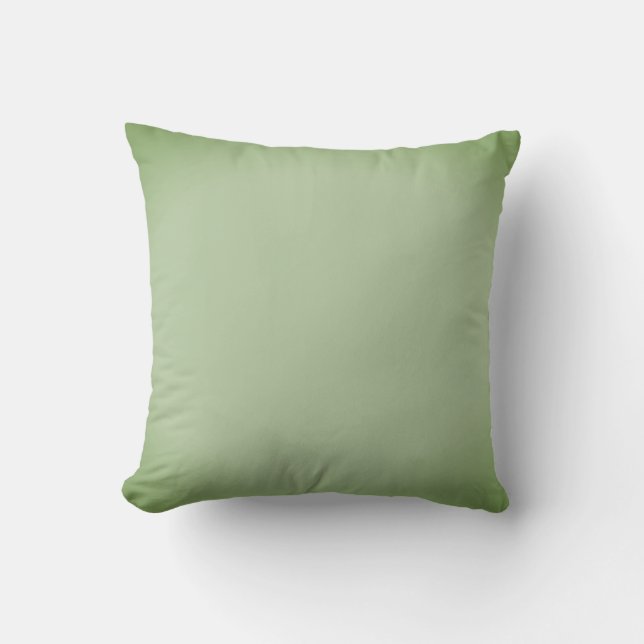 Cojín Decorativo Celadón Verde Jade Sólido (Anverso)