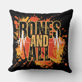 Cojín Decorativo Celebra tu esencia: nace y todo el diseño negro