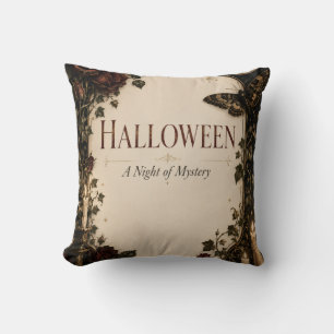 Cojín Decorativo Celebración de Halloween Gótico Elegante