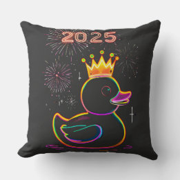 Cojín Decorativo Celebración de los fuegos artificiales del Pato de