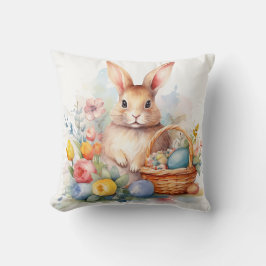 Cojín Decorativo Celebración de primavera - Conejo de Pascua