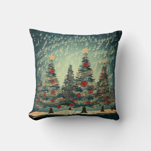 Cojín Decorativo Celebración del árbol de Navidad
