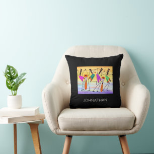 Cojín Decorativo Celebración del arte africano, expresión de alegrí
