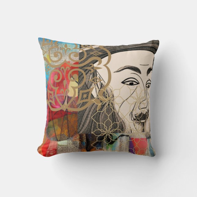 Cojín Decorativo Celebrando a Rumi (Anverso)
