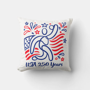 Cojín Decorativo celebrando el 250 aniversario de Estados Unidos