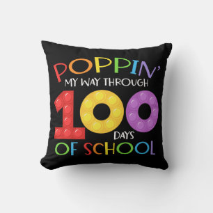 Cojín Decorativo Celebrando mis 100 días de escuela