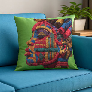 Cojín Decorativo Celebrando Mujeres Negras Coloridas Almohadón Deco