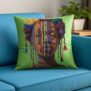 Cojín Decorativo Celebrando Mujeres Negras Coloridas Almohadón Deco