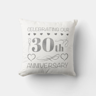 Cojín Decorativo Celebrando nuestro 30 aniversario